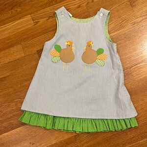 Reversible Halloween Thanksgiving dress 3T